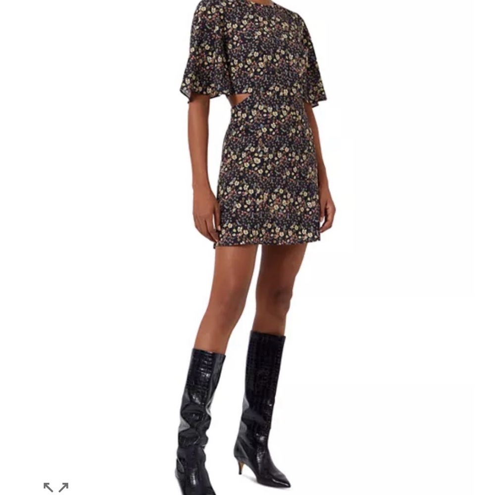 French Connection Hallie verona cutout mini dress, XXS, US 2